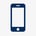 Smartphone Illuminated in Neon Light