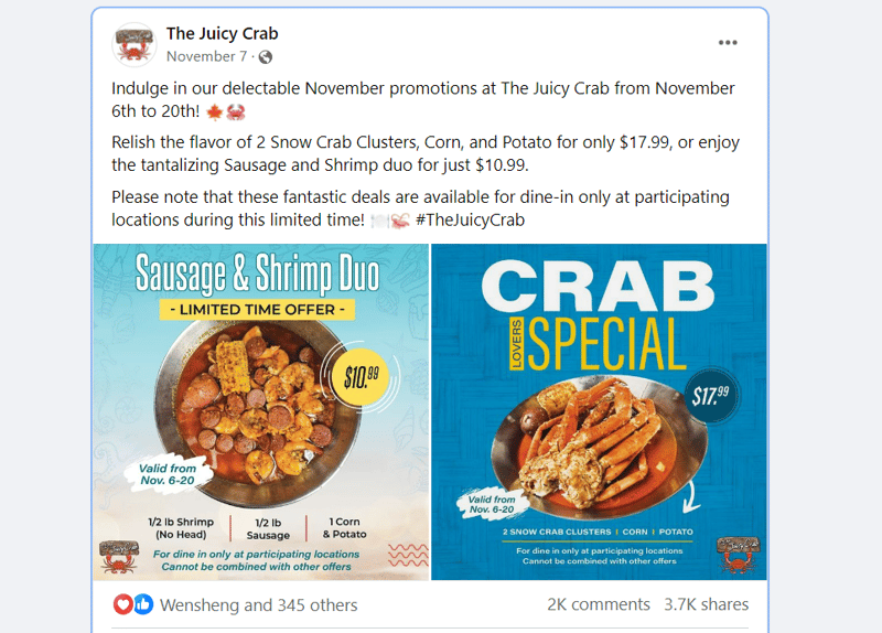 the juicy crab campaign