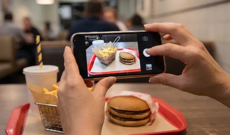 clicking food photo