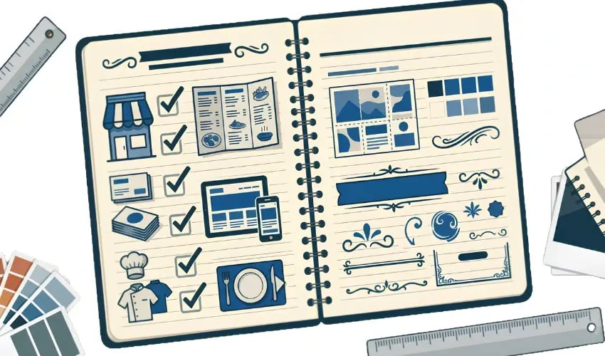 restaurant graphic design checklist