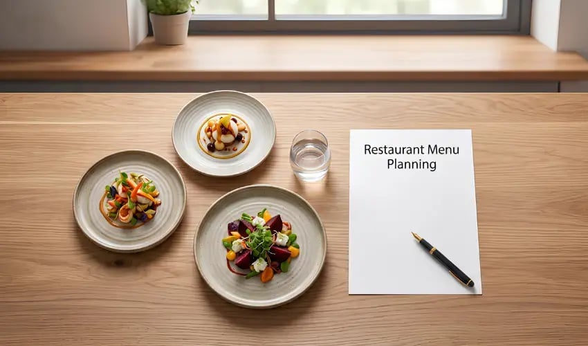 restaurant menu creation